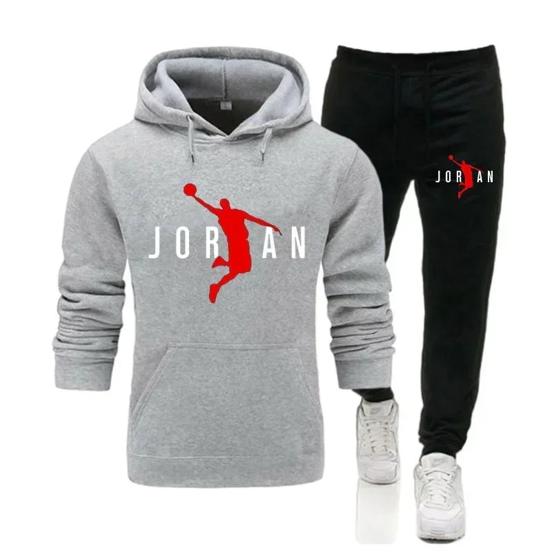 2025 Fall Winter Men's Tracksuit Hoodie Pants 2Pcs Sets Suit Leisure Sweatshirts Sweatpants Fashion Trends Brand Clothing S-3xl