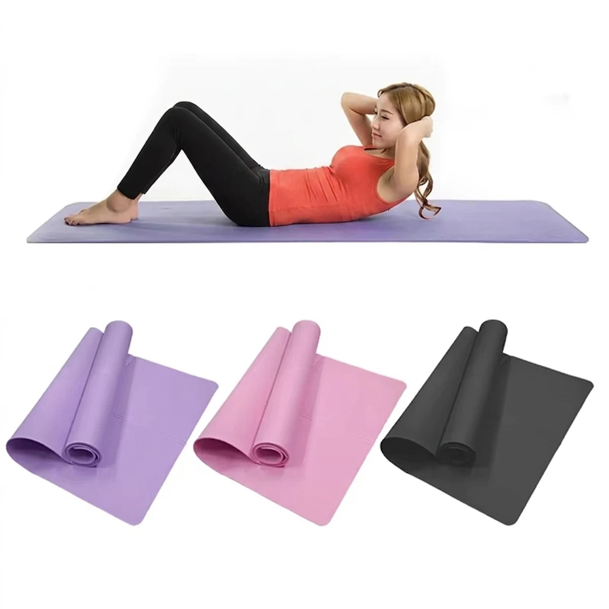 4MM Thick EVA Yoga Mats Anti-Slip Sport Fitness Mat Blanket for Exercise Yoga and Pilates Gymnastics Mat Fitness Equipment