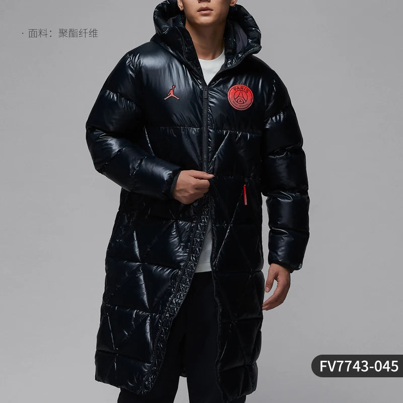 Nike Paris Series Men's Long Cotton Hooded Jacket