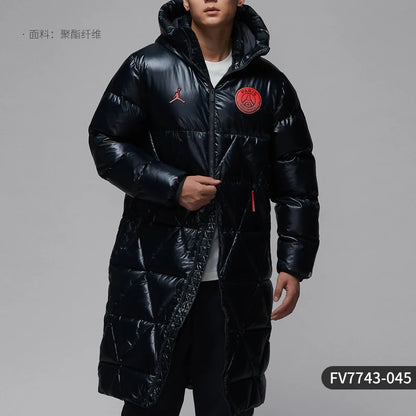 Nike Paris Series Men's Long Cotton Hooded Jacket