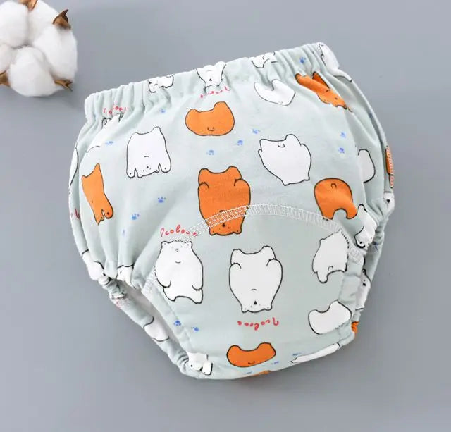 Baby Waterproof Reusable Training Pants 6 Layer Cotton Baby Diaper Infant Shorts Nappies Panties Nappy Changing Underwear Cloth