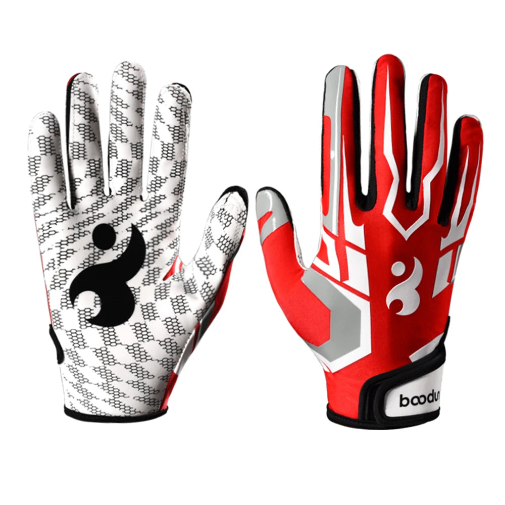 Football Gloves With Padding Receiving Gloves With Adhesive Padding Indoor Football Gloves Rugby and Baseball Hitting Glove 1071