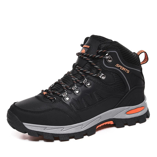 New Men's Hiking Shoes Women Mountain Climbing Sneaker Wear-Resistant Trekking Walking Sneakers Winter Plush Fashion Couple Shoe