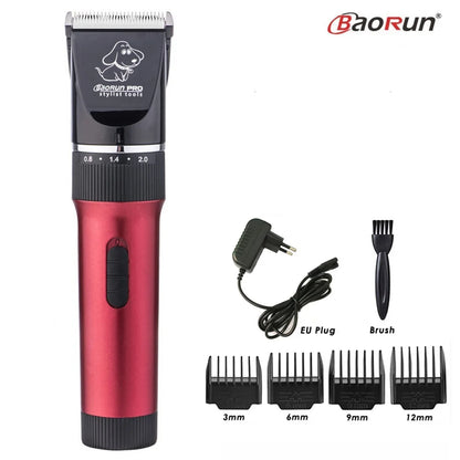 BaoRun P6 Professional Dog Hair Trimmer Rechargeable Pet Cat Grooming Clipper Shaver Low-Noise Electric Cutters Haircut Machine