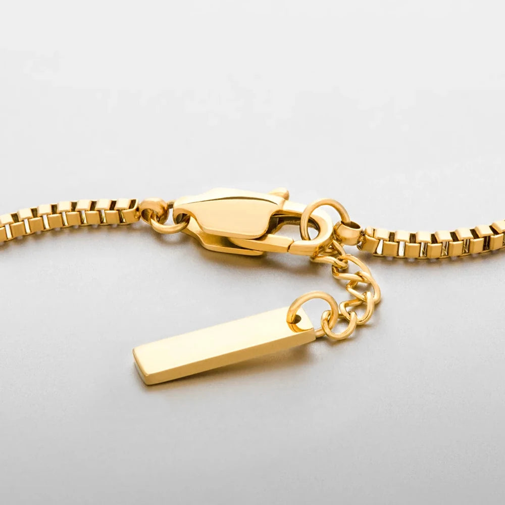 EMANCO Men's Personalized Creative Fashion Box Chain Bracelet European and American Punk Jewelry Wholesale Direct Sale