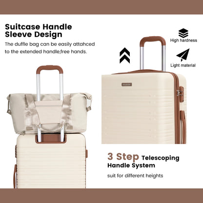 5-Piece ABS Hardside Luggage Set With TSA Lock and Double Spinner Wheels