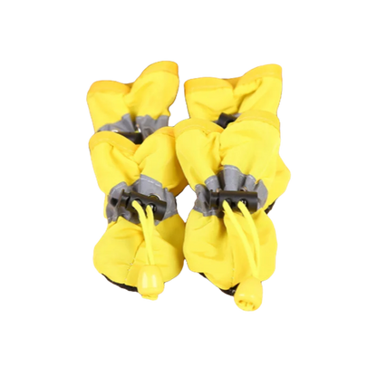 4pcs/Set Waterproof Pet Dog Shoes  Anti-Slip Rain Boots Footwear for Small Cats Dogs Puppy Dog Pet Booties Pet Paw Accessories