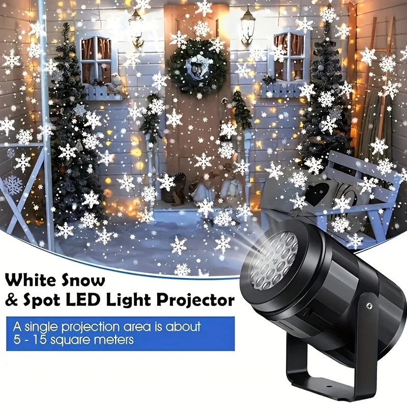 Lumipixie USB Powered LED Snowflake Projection Light for Holidays