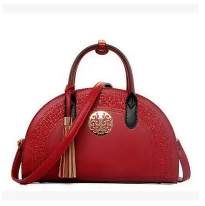 High Quality Fashion Handbags New Women's Bag Bride Bag Chinese National Wind Embroidered Shoulder Tide Handbag