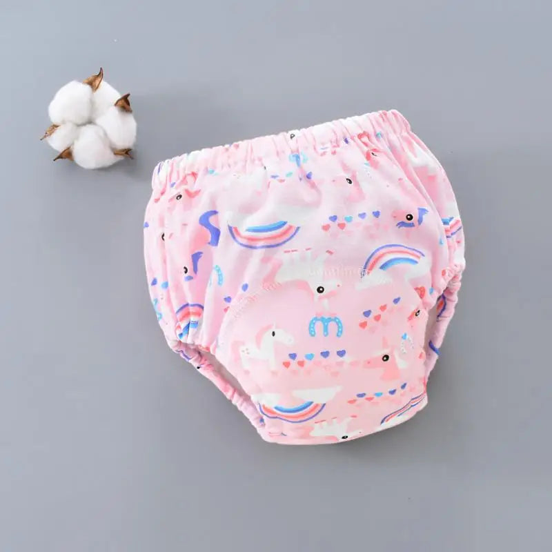 Baby Waterproof Reusable Training Pants 6 Layer Cotton Baby Diaper Infant Shorts Nappies Panties Nappy Changing Underwear Cloth