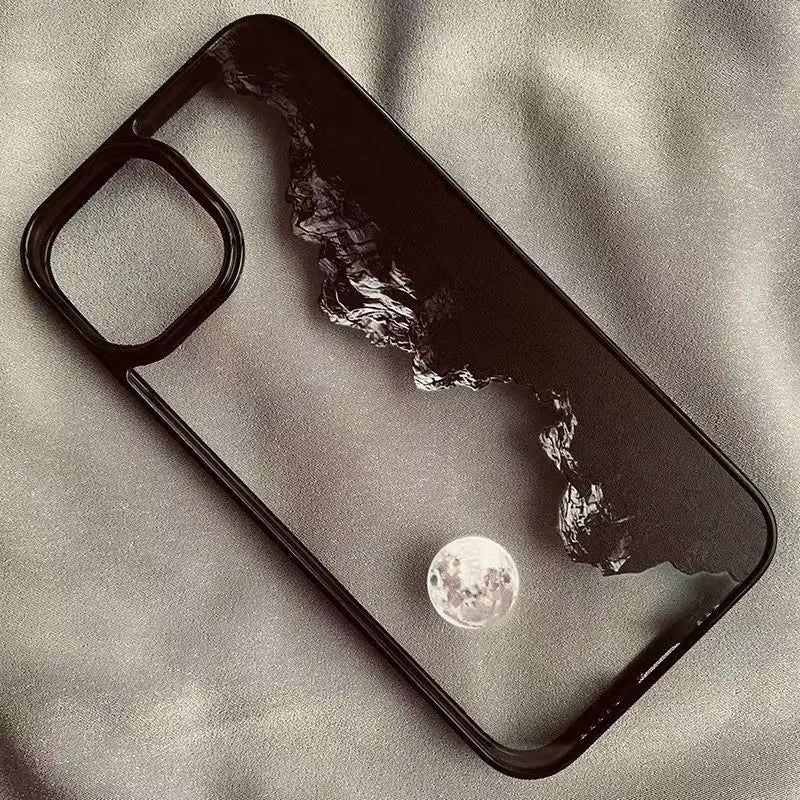 Sunset Scenery Hard Clear Phone Case for iPhone 16 17 Pro Case iPhone 16 17 15 14 11 Pro Max 13 12 Mini 7or8 SE Shockproof Cover