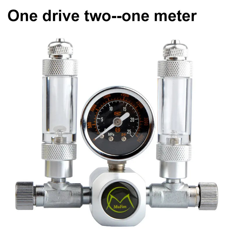 DIY Aquarium CO2 Regulator Magnetic Solenoid Kit Check Valve Fish Tank Accessories CO2 Control System Reactor Generator Set