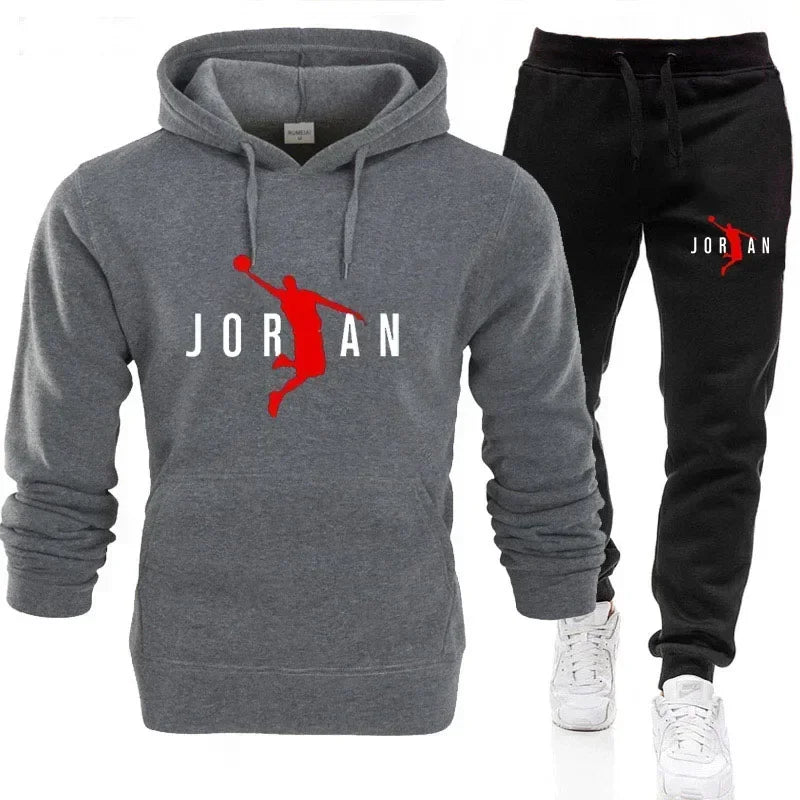 2025 Fall Winter Men's Tracksuit Hoodie Pants 2Pcs Sets Suit Leisure Sweatshirts Sweatpants Fashion Trends Brand Clothing S-3xl
