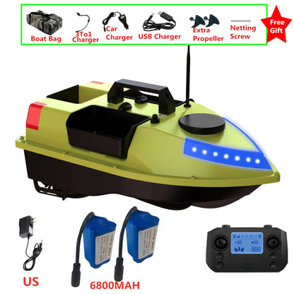 99 GPS Fishing Location RC Fishing Boat 2.4G 600M 3 Hopper Smart Speed Cruise Remote Control GPS Navigation Boat RC Nesting Boat