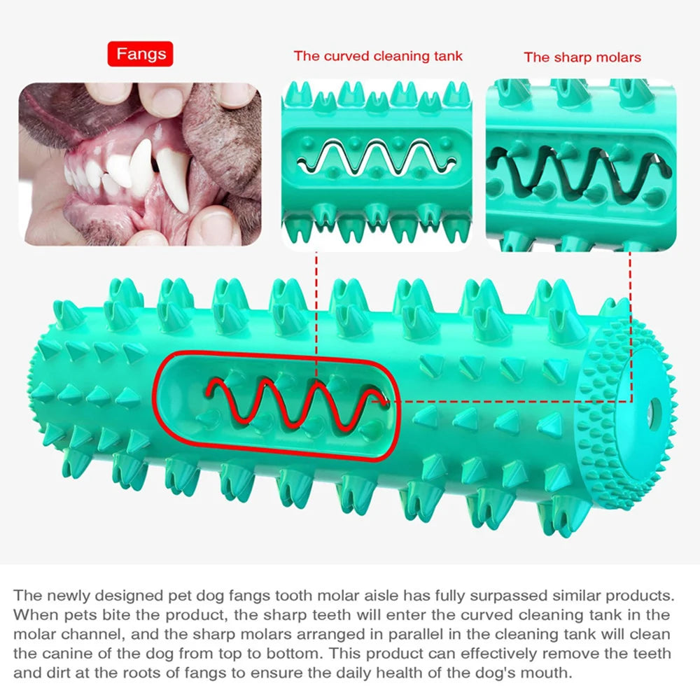 Dog Molar Toothbrush Toys Chew Cleaning Teeth Elasticity Soft Puppy Dental Care Extra-Tough Pet Cleaning Toy Supplies Dog Toys