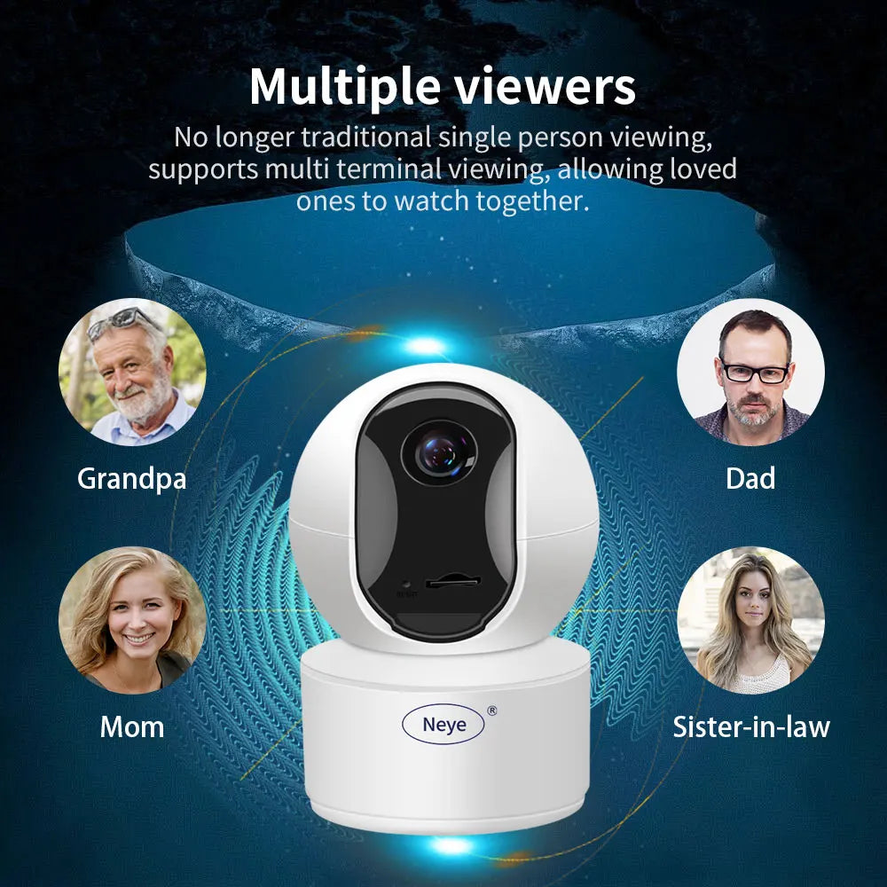Neye S5 4MP 1080P WiFi PTZ Dome Security Camera with 10X Digital Zoom