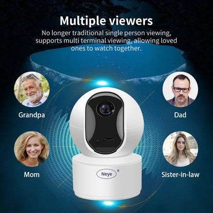 Neye S5 4MP 1080P WiFi PTZ Dome Security Camera with 10X Digital Zoom