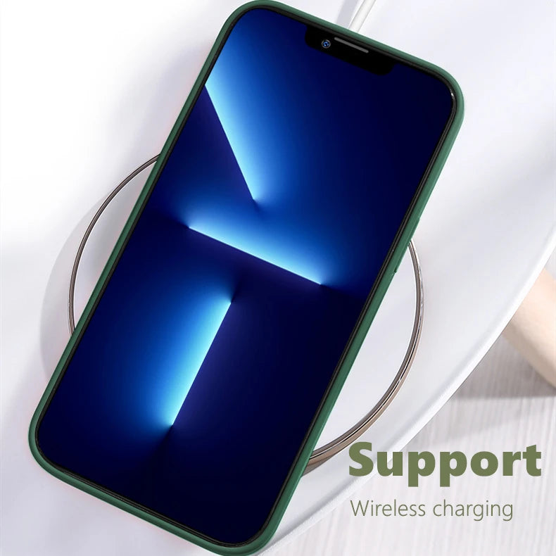 For iPhone 8 Case for iPhone SE 2022 2020 7 8 Cover Case Luxury Shockproof Soft TPU Liquid Silicone Phone Back Case for iPhone 8