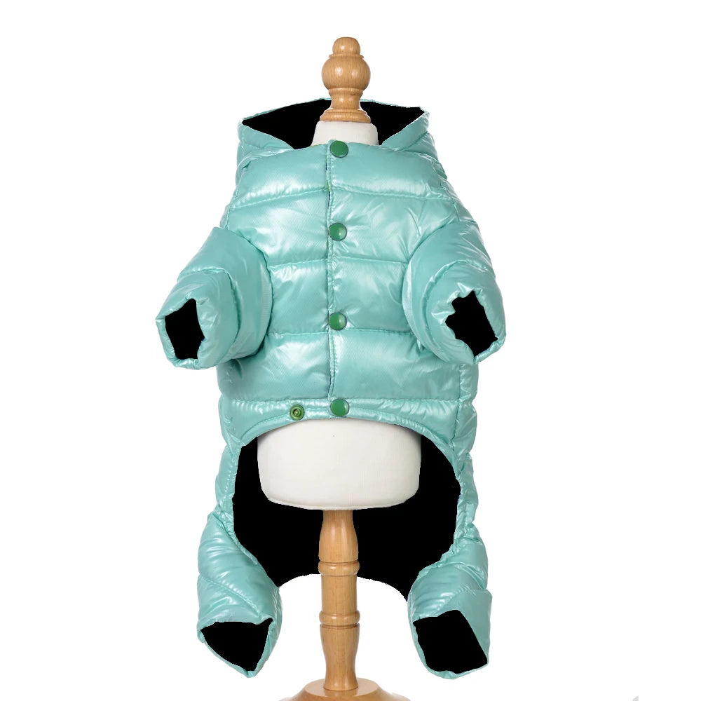 Clothes for Small Dogs Winter Warm Puppy Pet Dog Coats Waterproof Hooded Dog Jacket Jumpsuits Chihuahua Yorkie Clothing Overalls