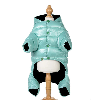 Clothes for Small Dogs Winter Warm Puppy Pet Dog Coats Waterproof Hooded Dog Jacket Jumpsuits Chihuahua Yorkie Clothing Overalls