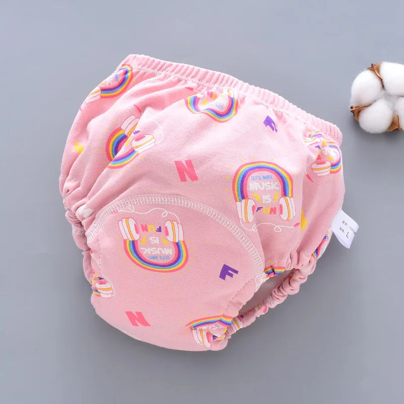 Baby Waterproof Reusable Training Pants 6 Layer Cotton Baby Diaper Infant Shorts Nappies Panties Nappy Changing Underwear Cloth