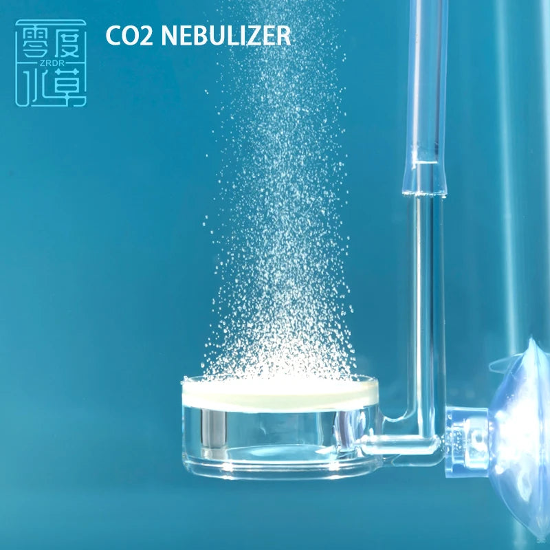 New Aquarium CO2 Atomizer Transparent CO2 Diffuser Refiner Integrated PC Material Special Ceramic Sheet Fish Tank CO2 Atomizer