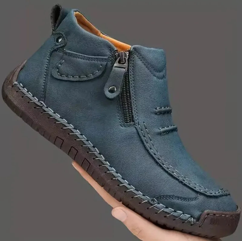 Men's Shoes Classic Handmade Leather Boots Fashion Outdoor Shoes for Men Ankle Boots Comfort Slip on Driving Shoes Men's Boots