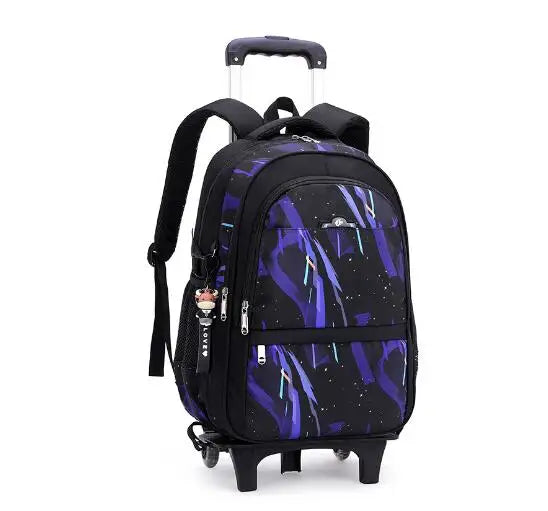Kids School Rolling Backpack for Boys School Satchel With Wheels Trolley Luggage Bag School Trolley Bags School Wheeled Backpack
