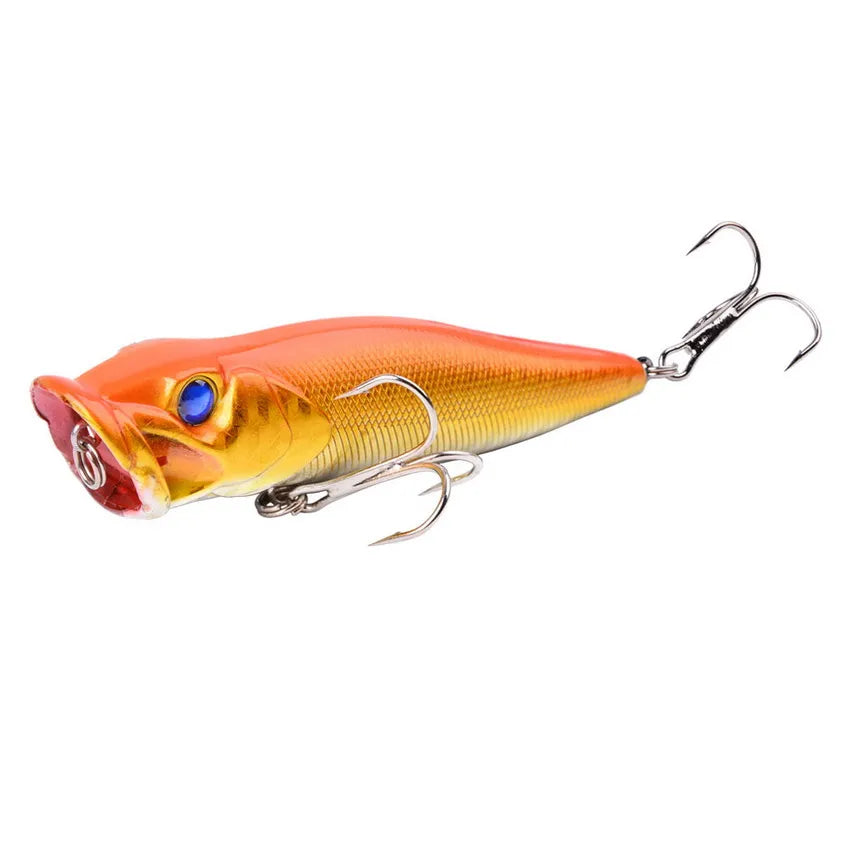 Aorace 1pcs Big Popper Fishing Lure Artificial Fishing Bait Crankbait Wobbler High Carbon Steel Hook Fishing Lures