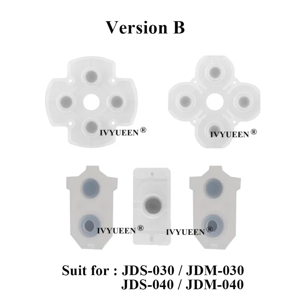 IVYUEEN Silicone Conductive Rubber Adhesive Button Pad Keypads for Sony PlayStation DualShock 4 5 PS5 PS4 Pro Controller Gamepad