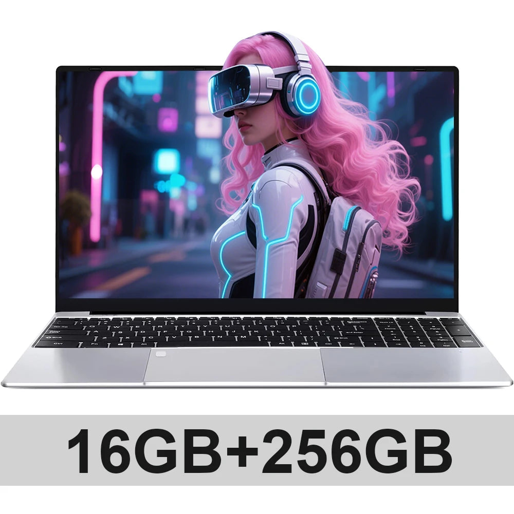 15.6 Inch Intel Notebook PC Ultra Slim Laptop Intel Core I3 6100U 16GB RAM 1TB 2TB SSD Office Study Computer PC Windows 11 Pro