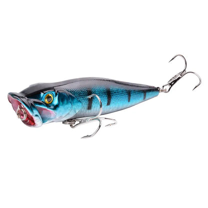 Aorace 1pcs Big Popper Fishing Lure Artificial Fishing Bait Crankbait Wobbler High Carbon Steel Hook Fishing Lures