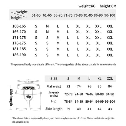 ETHIKA 1Pcs Sexy Men Underwear Boxers Breathable Swimming Man Underpants Plus Size S-3xl Mens Trunks Men's Panties Boxer Briefs