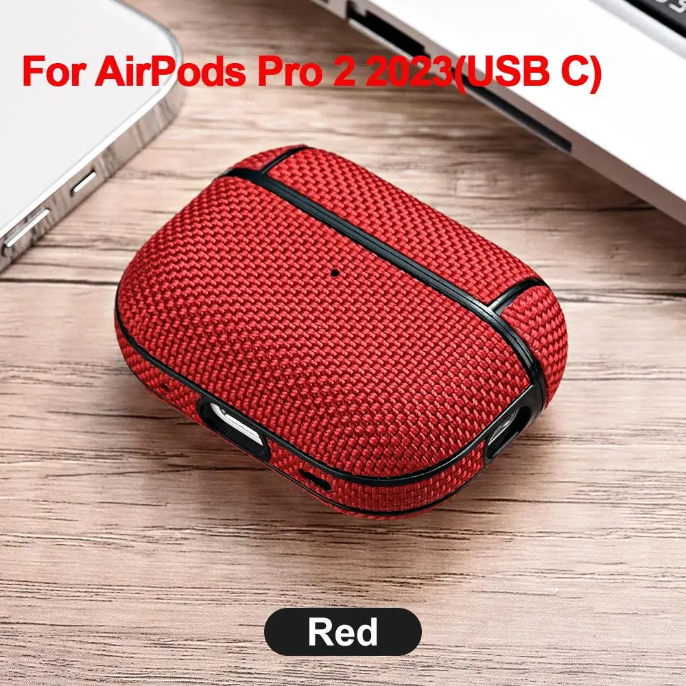 Nylon Hard Plastic Case for AirPods Pro 2 Case for AirPods Pro2 3 3rd USB C Case Wireless Headset for AirPod Air Pods Pro2 Cover