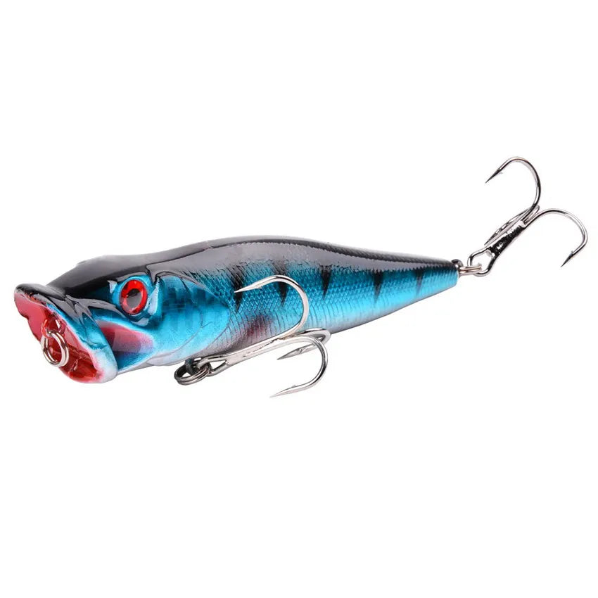 Aorace 1pcs Big Popper Fishing Lure Artificial Fishing Bait Crankbait Wobbler High Carbon Steel Hook Fishing Lures