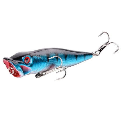 Aorace 1pcs Big Popper Fishing Lure Artificial Fishing Bait Crankbait Wobbler High Carbon Steel Hook Fishing Lures