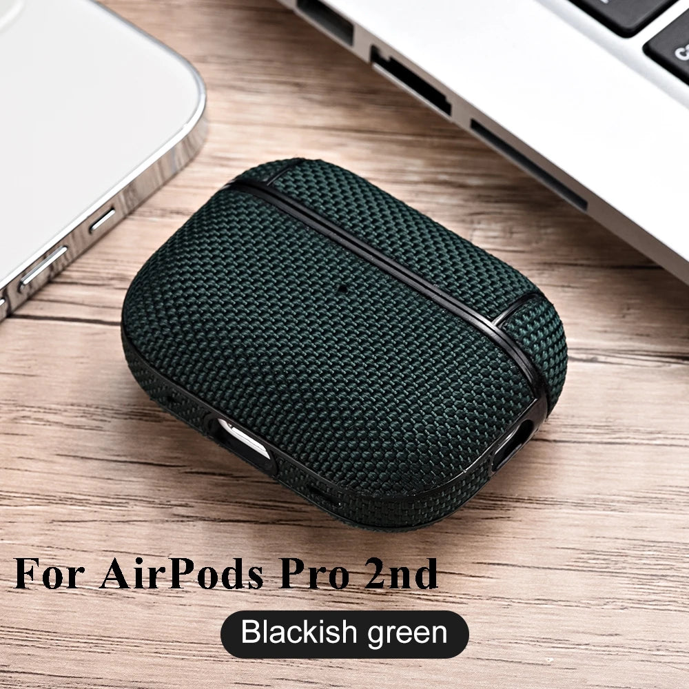 Nylon Hard Plastic Case for AirPods Pro 2 Case for AirPods Pro2 3 3rd USB C Case Wireless Headset for AirPod Air Pods Pro2 Cover