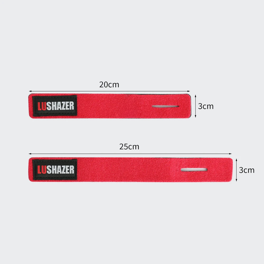 2pcs/Lot LUSHAZER Fishing Rod Tie Magic Fishing Tool Cable Tie Rod Strap Belt Tie Rod Fishing Accessories Suspenders