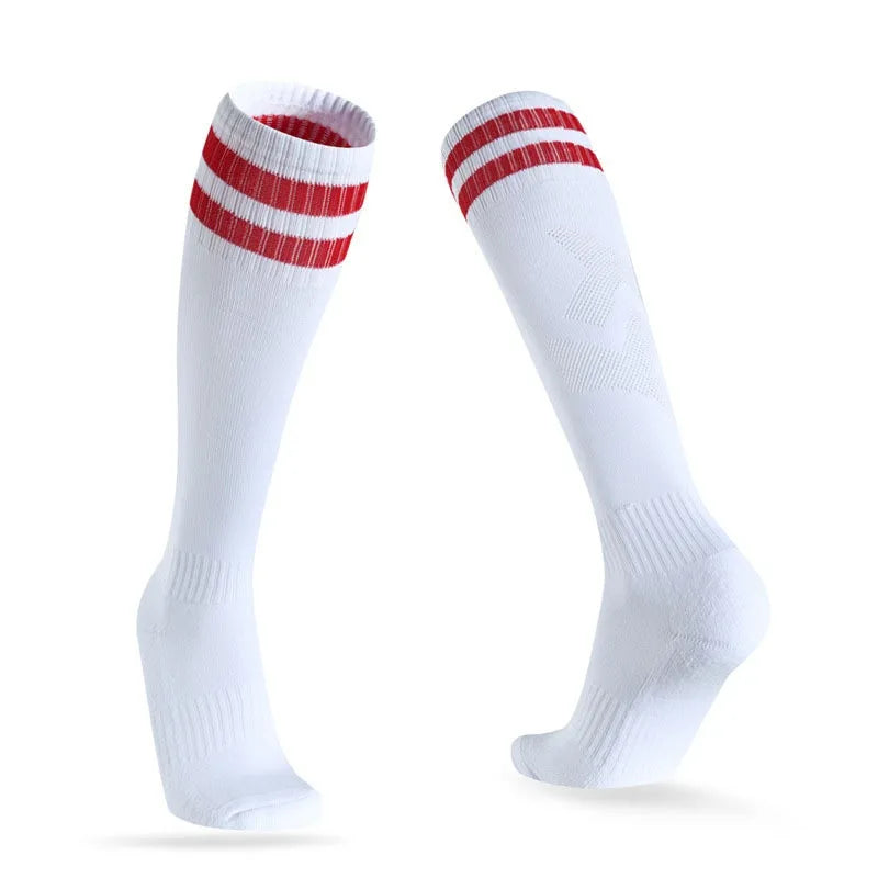 1pair Men's Football Socks, Breathable Sweat-Absorbing Sock for Super Foot Bowl