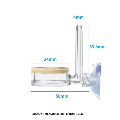 New Aquarium CO2 Atomizer Transparent CO2 Diffuser Refiner Integrated PC Material Special Ceramic Sheet Fish Tank CO2 Atomizer