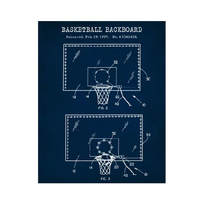 Basketball Court Posters Canvas Art Prints , Sports Basketball Canvas Painting Retro Wall Picture Boys Room Art Decor