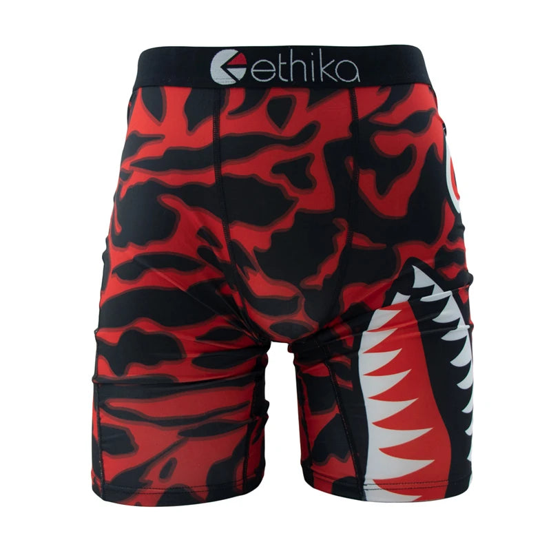 ETHIKA 1Pcs Sexy Men Underwear Boxers Breathable Swimming Man Underpants Plus Size S-3xl Mens Trunks Men's Panties Boxer Briefs