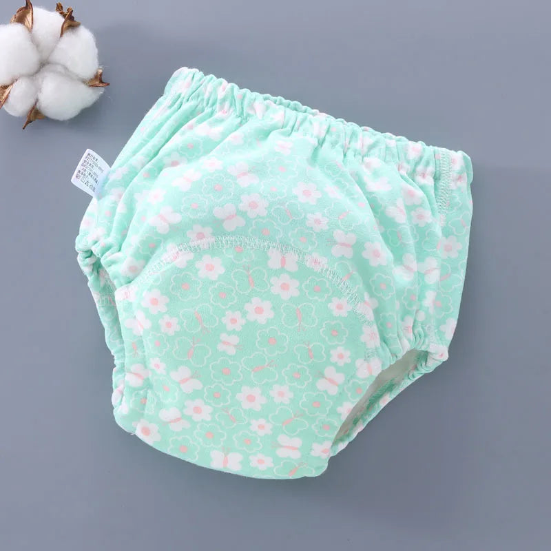Baby Waterproof Reusable Training Pants 6 Layer Cotton Baby Diaper Infant Shorts Nappies Panties Nappy Changing Underwear Cloth