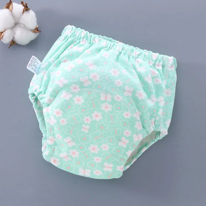 Baby Waterproof Reusable Training Pants 6 Layer Cotton Baby Diaper Infant Shorts Nappies Panties Nappy Changing Underwear Cloth
