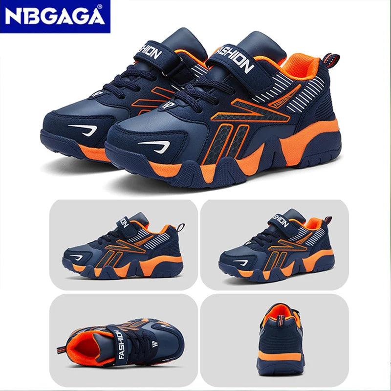 Children Boys Shoes School Sports Fashion Leather for Kids Tennis Casual Sneakers Children's Boy Running 7-12 Years Walking Shoe
