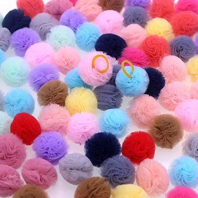 20PCS Pet Bows Dog Hair Bows for Puppy Yorkshirk Small Dogs Hair Accessories Grooming Bow Rubber Bands Dog Bows Pet Supplies