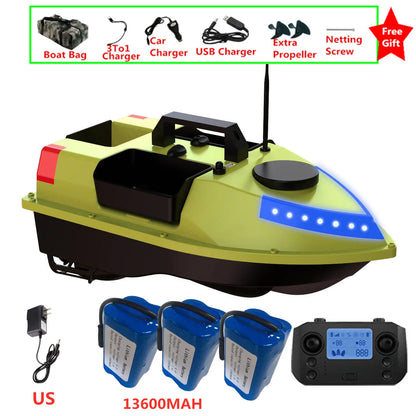 99 GPS Fishing Location RC Fishing Boat 2.4G 600M 3 Hopper Smart Speed Cruise Remote Control GPS Navigation Boat RC Nesting Boat