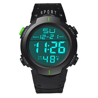 Men Electronic Watch Sports Watches for Men Waterproof Luminous Multifunction Outdoor Fitness Large Screen Electronic Wristwatch