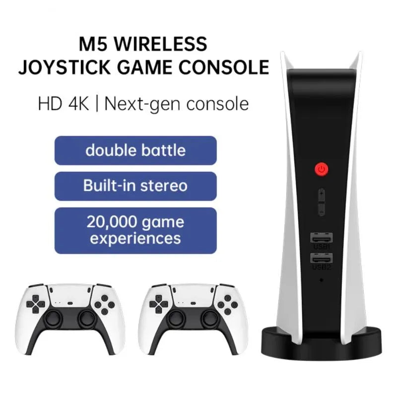 Built-In 15000 Games Play Station5 Television Classic Arcade Video Game Consoles Retro TV Game Box With 2 Wireless Controllers