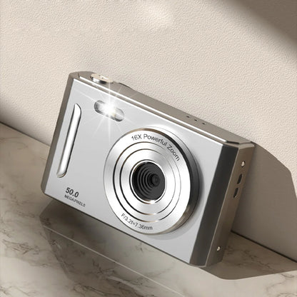 4K Digital Camera Dual Camera Flash 50 Million Hd Pixel Pixel Retro Ccd Portable Card Entry-Level Camera Auto Focus
